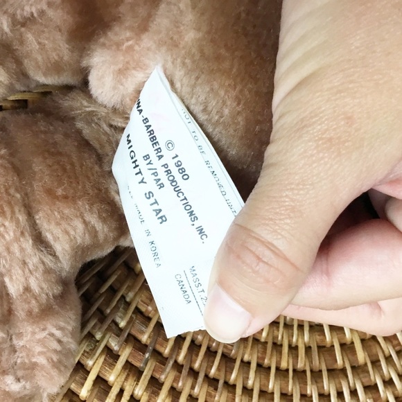 VINTAGE PLUSH 1980 HANA BARBERA YOGI BEAR CINDY GIRL 16 MIGHTY STAR - Picture 5 of 6